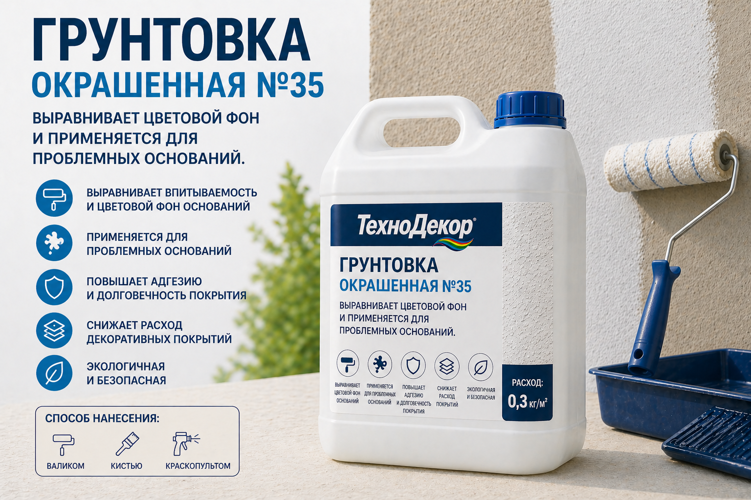 Грунтовка окрашенная №35